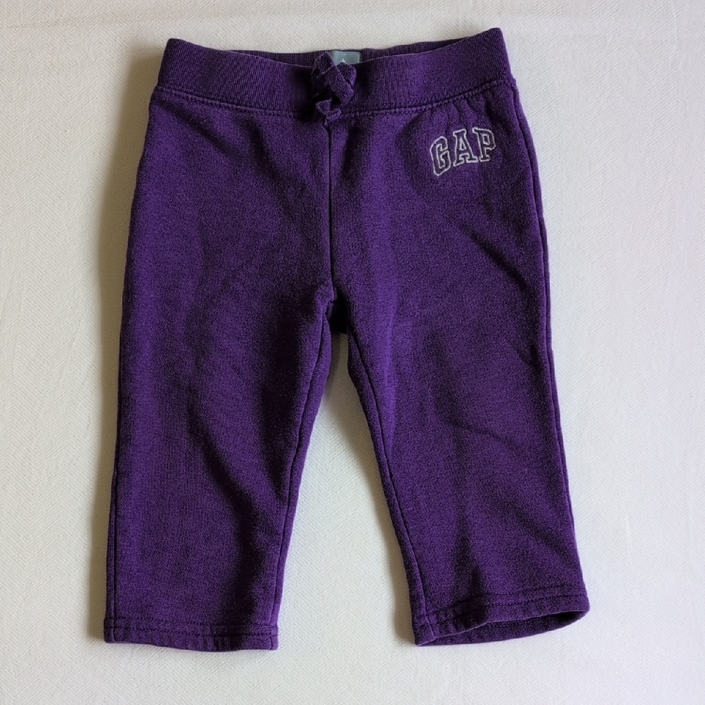babyGap logo sweatpants purple 12-18 months baby girl